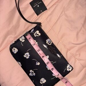 Kate Spade Navy Floral Wristlet